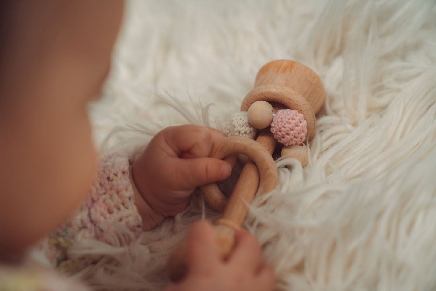 Glockenrolle aus Holz, klangvolles Babyspielzeug