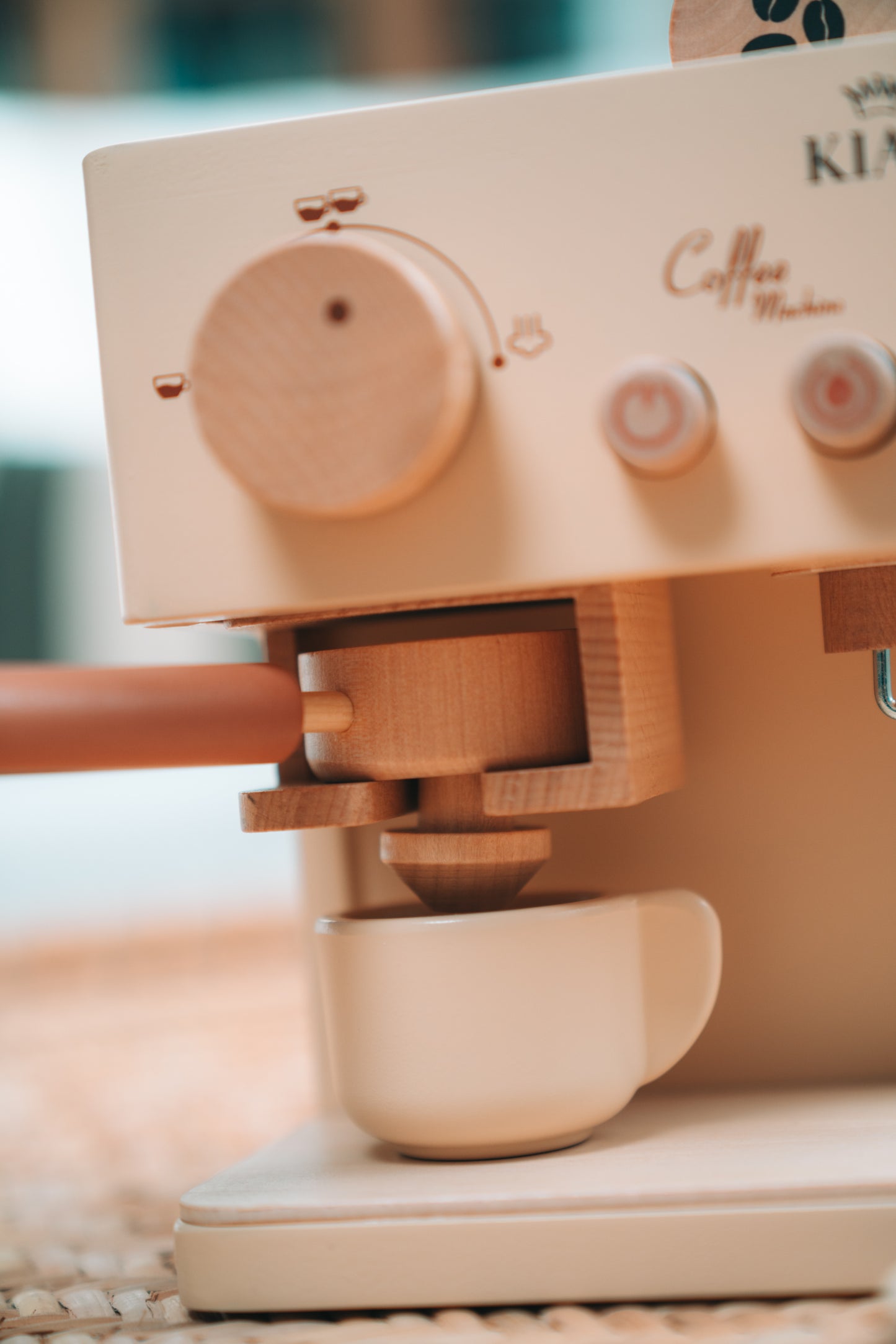 Holzspielzeug Kinder-Kaffeeset, pädagogisches Rollenspiel für Kleinkinder