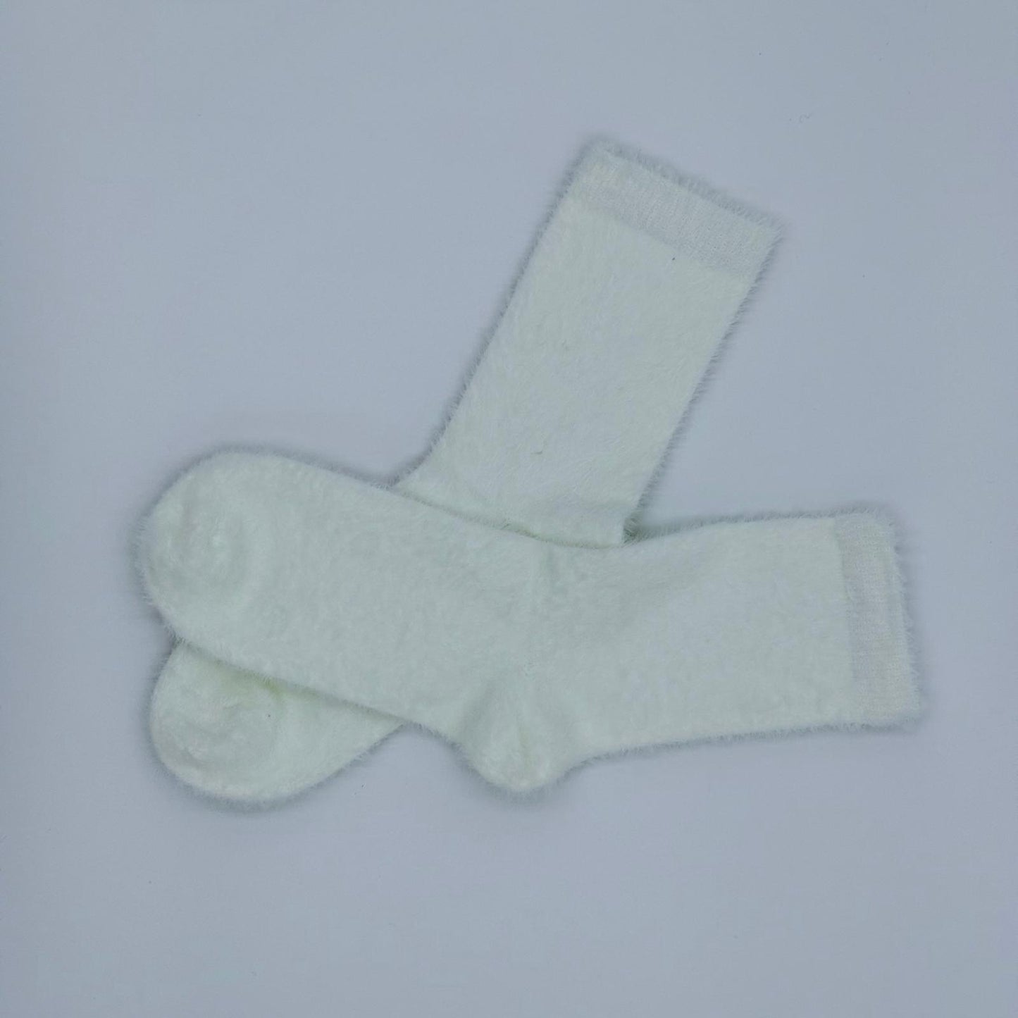 Weiße Kuschelsocken für Zuhause oder zum Verschenken