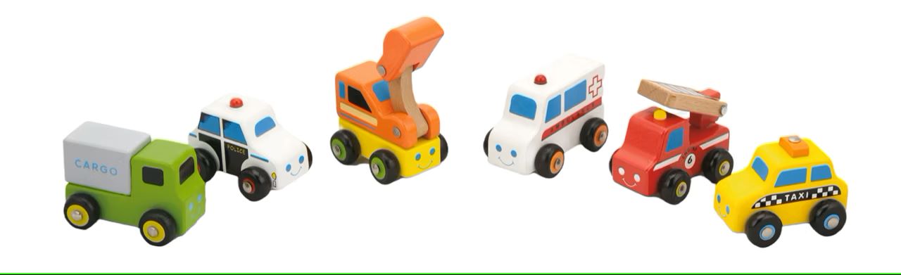 Kinder Holzautos bunt ab 18 Monaten, Lernspielzeug, Fantasie und Feinmotorik fördern, Montessori inspiriert
