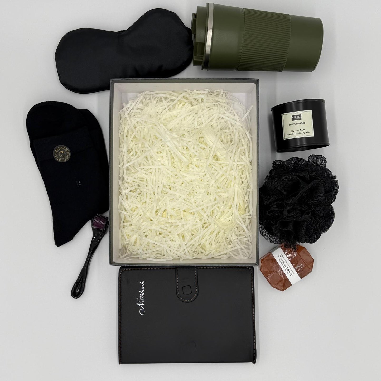 Micro-Needling-Roller für Männer in Geschenkbox, Anti-Falten- und Haarpflege