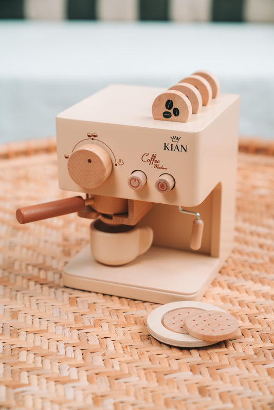 Kinder-Kaffeeset aus Holz, kreatives Rollenspiel & fantasievolles Spiel