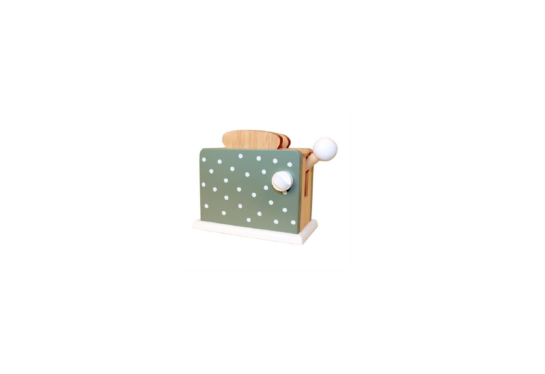 Toaster mit Brot aus Holz 
